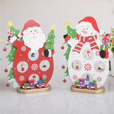 Christmas Decorative Wooden Mini Christmas Santa Claus Desktop Decoration
