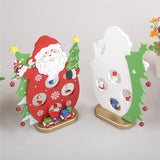 Christmas Decorative Wooden Mini Christmas Santa Claus Desktop Decoration