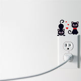 Cartoon Cute Cat Switch Sticker Switch Decor Decals Family