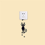 Cartoon Cute Cat Switch Sticker Switch Decor Decals Family