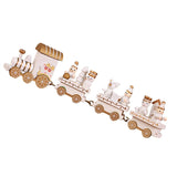 Christmas Decor Cute Wooden Mini Train Decoration Ornaments Kids Gift