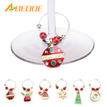 Christmas Wine Glass Decoration Party New Year Cup ring Table Decorations