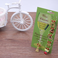 Christmas Wine Glass Decoration Party New Year Cup ring Table Decorations