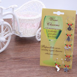 Christmas Wine Glass Decoration Party New Year Cup ring Table Decorations