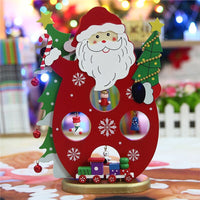 Christmas Decorative Wooden Mini Christmas Santa Claus Desktop Decoration