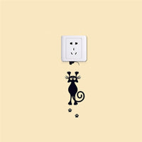 Cartoon Cute Cat Switch Sticker Switch Decor Decals Family