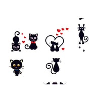 Cartoon Cute Cat Switch Sticker Switch Decor Decals Family