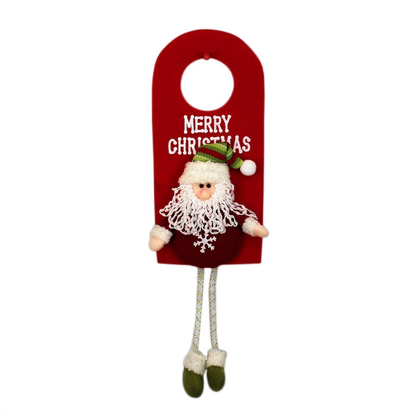Decorative Door Hanger Hook Sign Santa Claus Design Hanging Door Ornaments Decoration